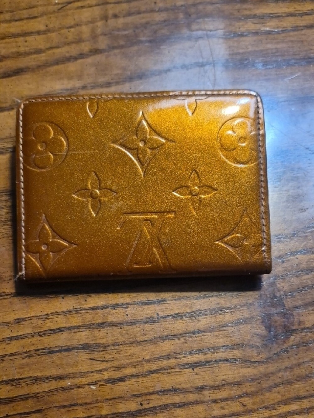 Louis Vuitton Vernis Elise Compact Wallet Bronze - Picture 3 of 14